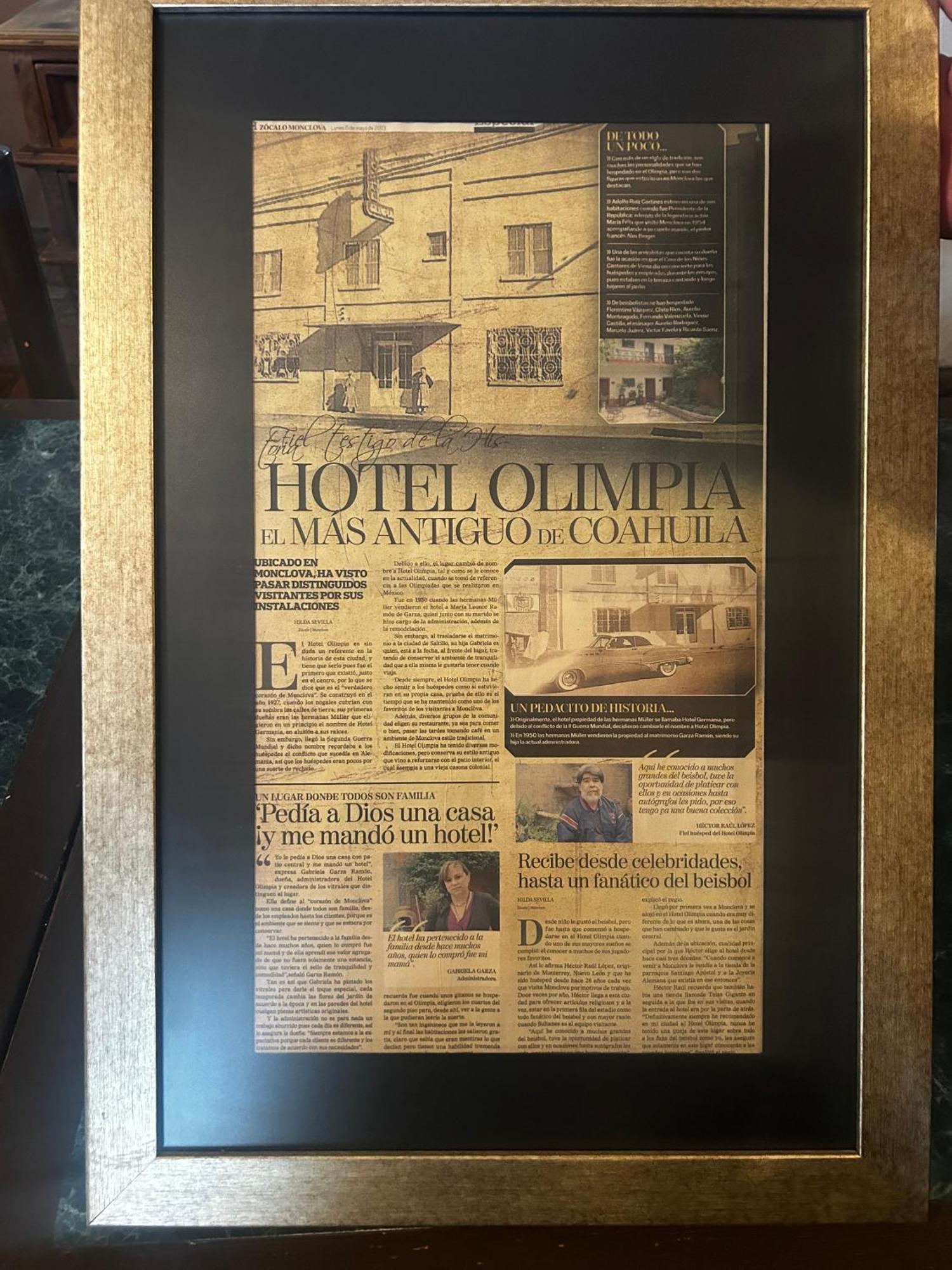 Hotel Olimpia Centro Historico Monclova Exterior photo